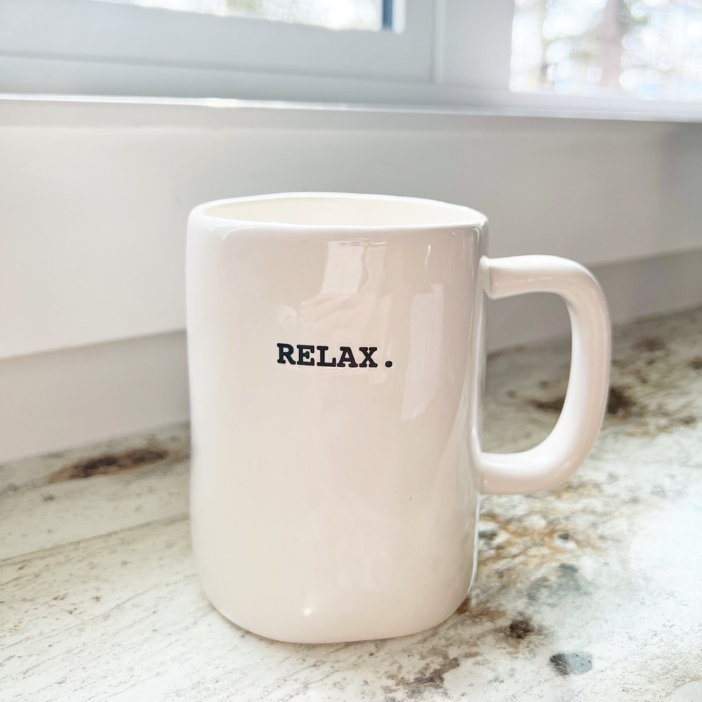 ✨RAE DUNN✨ ‘Relax’ Ceramic Mug